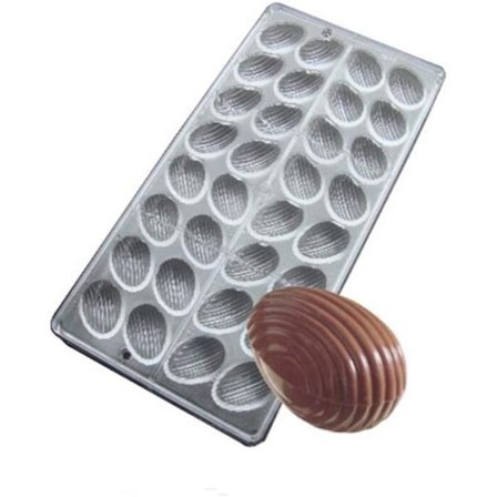 3D påskeegg sjokoladeformer gjennomsiktig polykarbonat DIY hånd