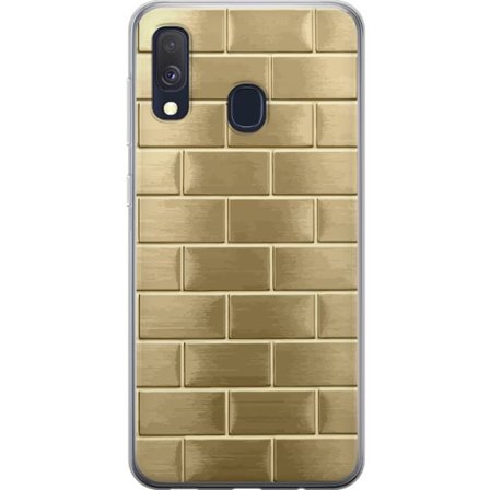 Mobilskal till Samsung Galaxy A40 med Gyllene Murstenar