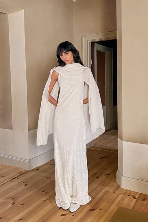 NA-KD Floral Maxi Dress - Blomstrede kjoler - Råhvid - M