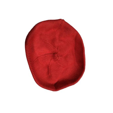 Modebebistickad Beret Hatt Solid Färg Barn Varm