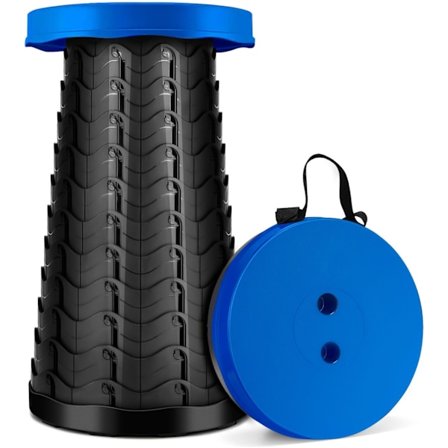 Kannettava kokoontaitettava jakkara ulkoiluun ja retkeilyyn - Maksimikuorma 180 kg, pieni kokoontaitettava tuoli patikointiin, kalastukseen ja 