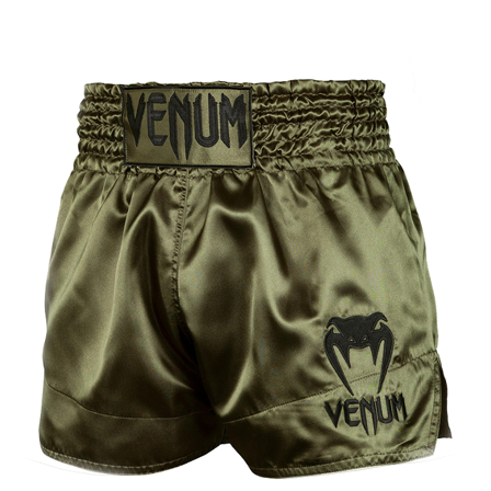 Venum Classic Muay Thai Shorts Khaki/Sort