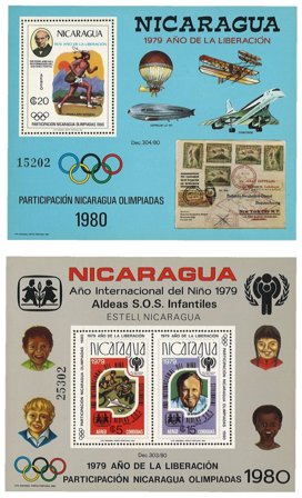Nicaragua 1980 - MICHEL Bl. 110A + Bl. 111 - Postfrisk