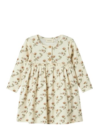 Nbfgavo Ens Ls Body Dress Lil Cream Lil'Atelier