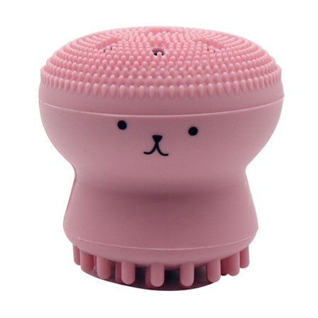 Silikon Ansiktsrengöringsborste Massager Ansiktsskrubbare i Form av en Bläckfisk