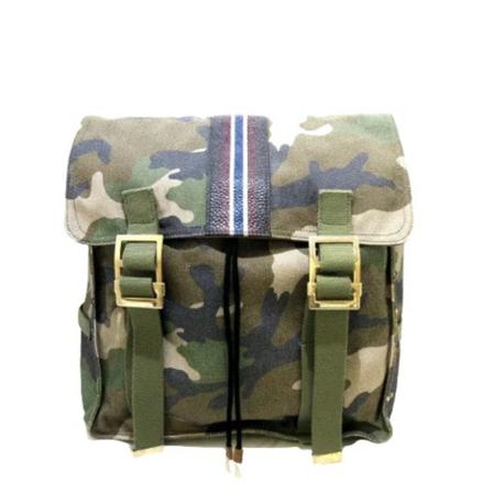 Valentino Vintage, Pre-owned Cotton backpacks Groen, Dames, Maat:ONE Size,leather