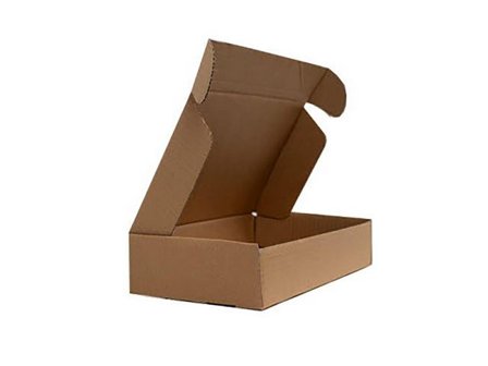 BOXON Självlåsande låda 320x215x55mm - Lyreco - Emballage och lagerutrustning - Lådor och well - E-handelslådor