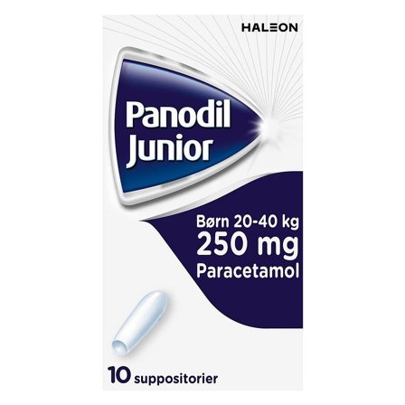 Panodil Junior 250 mg suppositorier 10 stk., Medicin & Pleje, Barnets Sundhed, Smertestillende Til Børn