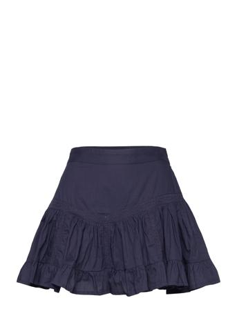 Short Wide Skirt Kort Skjørt Marineblå Sofie Schnoor*Betinget Tilbud