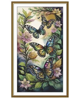 Stickpackung Perlenstickerei Schmetterlinge - Nova Sloboda