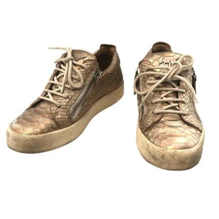 Giuseppe Zanotti Pre-owned Pre-ownedLeathersneakers , Geel , Dames , Maat: 37 EU