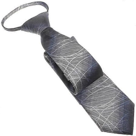 Slips med lynlås, slips til mænd, færdigbundet slips, formelt business-slips, elegant business-slips til mænd