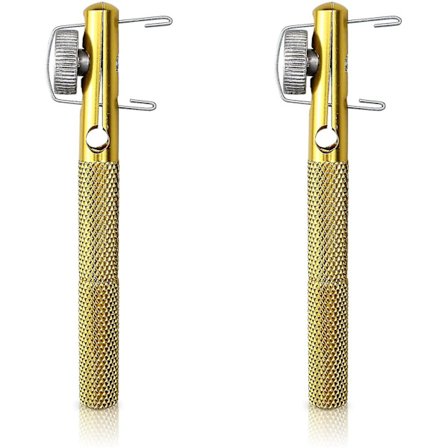 Hurtig Knudebinder Værktøj Fiskekrog Binder Sæt Manuel Knudebinding Værktøj Fiskekrog Udstyr Tilbehør 2stk guld