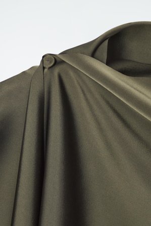 COS Women's Vestido Recto Con Pañuelo in Verde