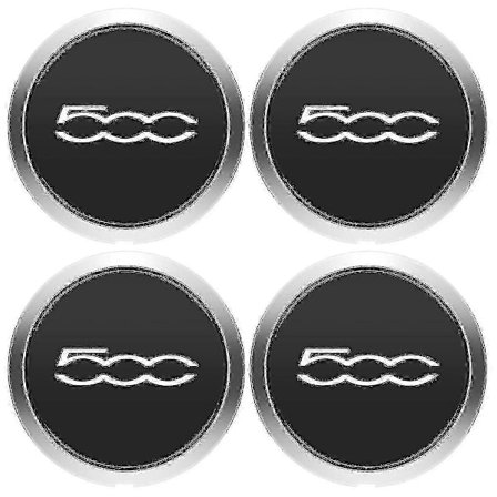 4 kpl 133 mm pyörän napakapselit Fiat 500 -malleihin, pyörän napakapselisarja 68078419AC 68078421AC pölysuoja hopea 51884863