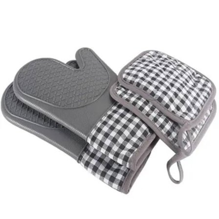 Grytvantar och grytlappar, set om 4, 250C värmebeständiga halkfria handskar för grillning, bakning, matlagning, ugn, mikrovågsugn