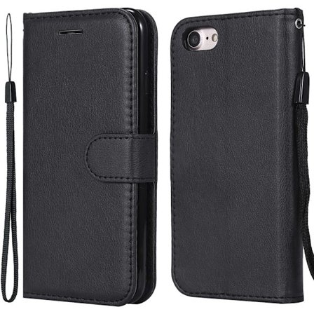 Magnet Leather Wallet iPhone 7/8/SE Svart