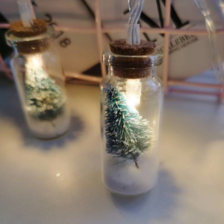 Led Batterilåda Önskeflaska Ljusslinga, Julrum