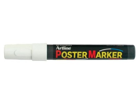 Artline Märkpenna Poster Marker Rund 4mm vit - Lyreco - Kontorsmaterial - Pennor - Märkpennor - Rund spets