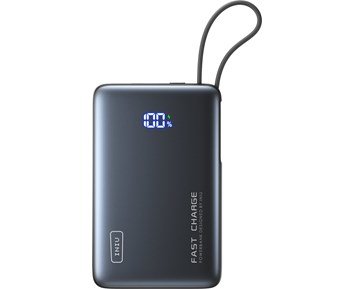 Iniu Pocket Power 10k - Kompakt powerbank med USB-C-kabel