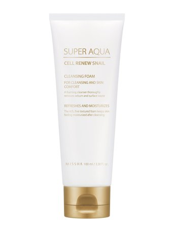 Missha Missha Super Aqua Cell Renew Snail Cleansing Foam - Nude - 100 ml