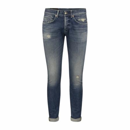 Dondup, George - Five Pocket Jeans Blauw, Heren, Maat:W30