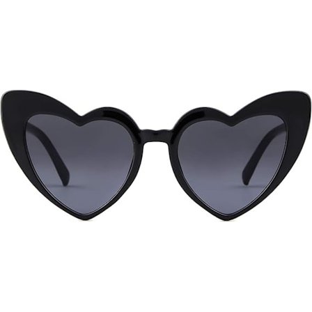 Hjärtformade solglasögon Vintage Retro Överdimensionerade Kattögon Solglasögon