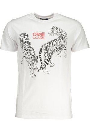 Cavalli Class T-shirt Maniche Corte Uomo Bianco