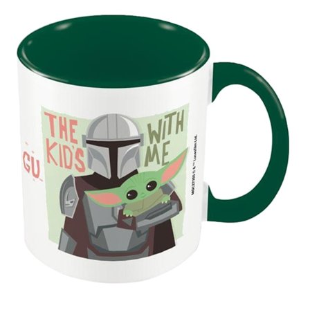 Star Wars: The Mandalorian The Kids With Me Inner Two Tone Mug