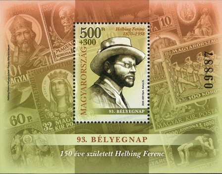 Ungarn - Frimærkets dag 2020 - Postfrisk miniark