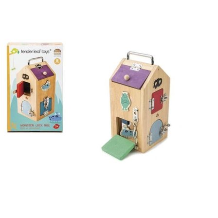 Kantava lukollinen laatikko junior näytteille 8 ovea - Tender Leaf Toys - Monivärinen - Valkoinen