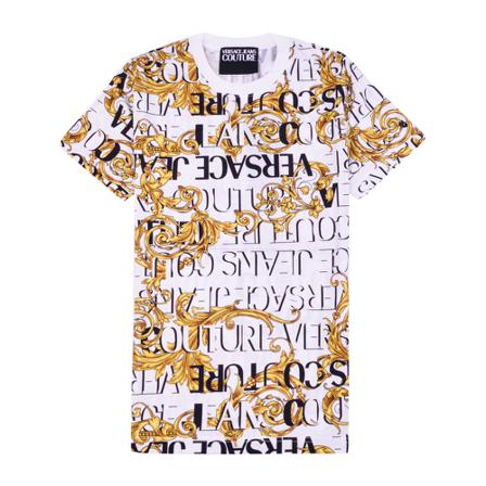 Versace Jeans Couture - T-shirts - Vit - Herr - Storlek: Xl, Herr, Storlek: XL