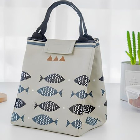 Tote Matpose Piknik Lunsjposer GRÅ