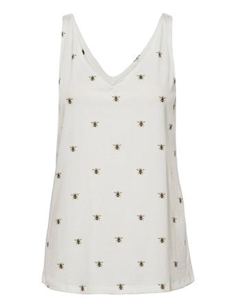 Darlie Bluse Ærmeløs Hvid Joules