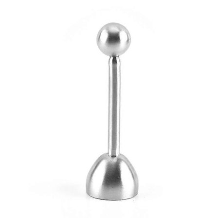 Æggeåbner i rustfrit stål, æggeskalsåbner, kreativ æggeskærer, fjederbelastet æggeåbner