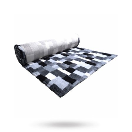 Companion - Companion ProFleece Hundeteppe - Svart/Grå/Hvit 100x75 cm