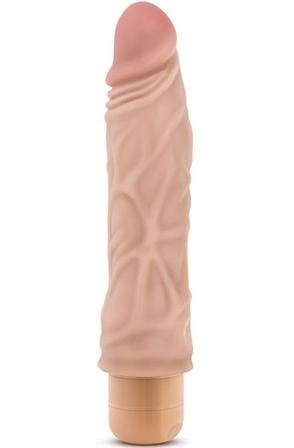 Dr. Skin Cock Vibe 10 Beige 21,5 cm Dildo med vibrator - Blushme.se