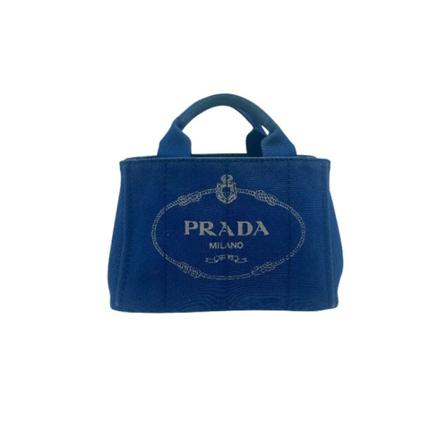 Prada Vintage, Pre-owned Canvas totes Blauw, Dames, Maat:ONE Size