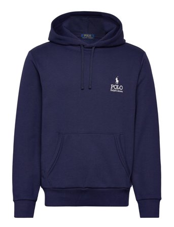 Polo Ralph Lauren Logo Fleece Hoodie - Navy - S