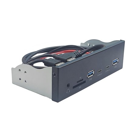USB3.2 Gen1 5Gbps Frontpanel med dobbelt TypeC USB3.0 og lydport