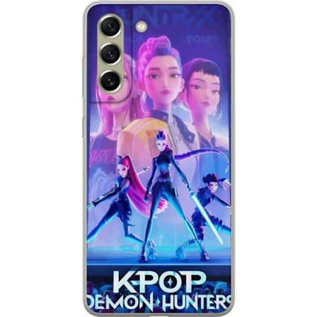 Kompatibelt Mobilskal till Samsung Samsung Galaxy S21 FE 5G Trendiga KPop Demon Hunters docka figur