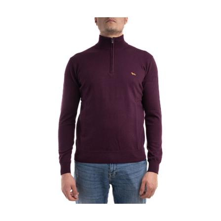 Harmont & Blaine Zip-throughs , Paars , Heren , Maat: 4XL Hoodies & sweatvesten