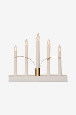 Star Trading - Lysestage Lilja - Hvid - Adventslysestager - Fra Homeroom