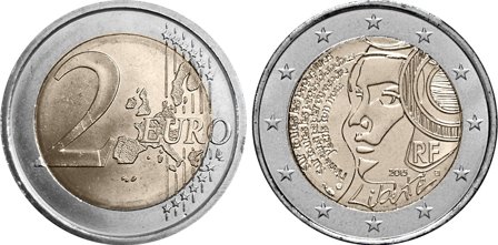 Frankrig 2015 - 225-året for nationaldagen - 2 euro mønt
