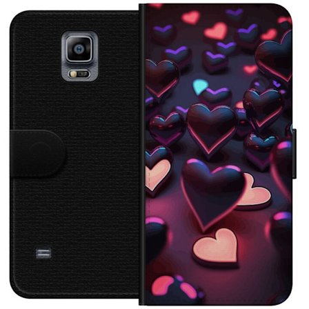 Kompatibel Tegnebogsetui til Samsung Samsung Galaxy Note 4 Midnatshjerter