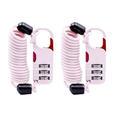 Cykellås Tre Siffror Lösenordskombination ROSA