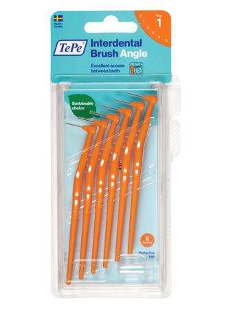 TePe Vinklet Mellomromsbørste, 0,45 mm, 6 stk.