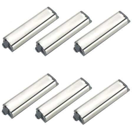 Tryk-for-at-åbne dørlåse til køkkenskab, garderobe, automatisk fjederklap, berøringslås til skruefastgørelse, pakke med 6 stk.