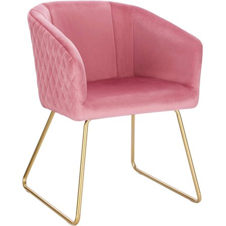 Rootz Velvet Dining Chair - Elegant Stol - Bekväma sittplatser - Ergonomisk design, Snygg, Hållbar - 76,5 cm x 43 cm x 41 cm