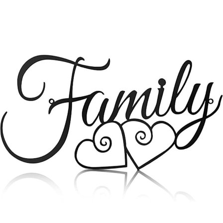 Metall Vegg Dekor Bokstav Håndverk Hengende Ornamenter Vegg